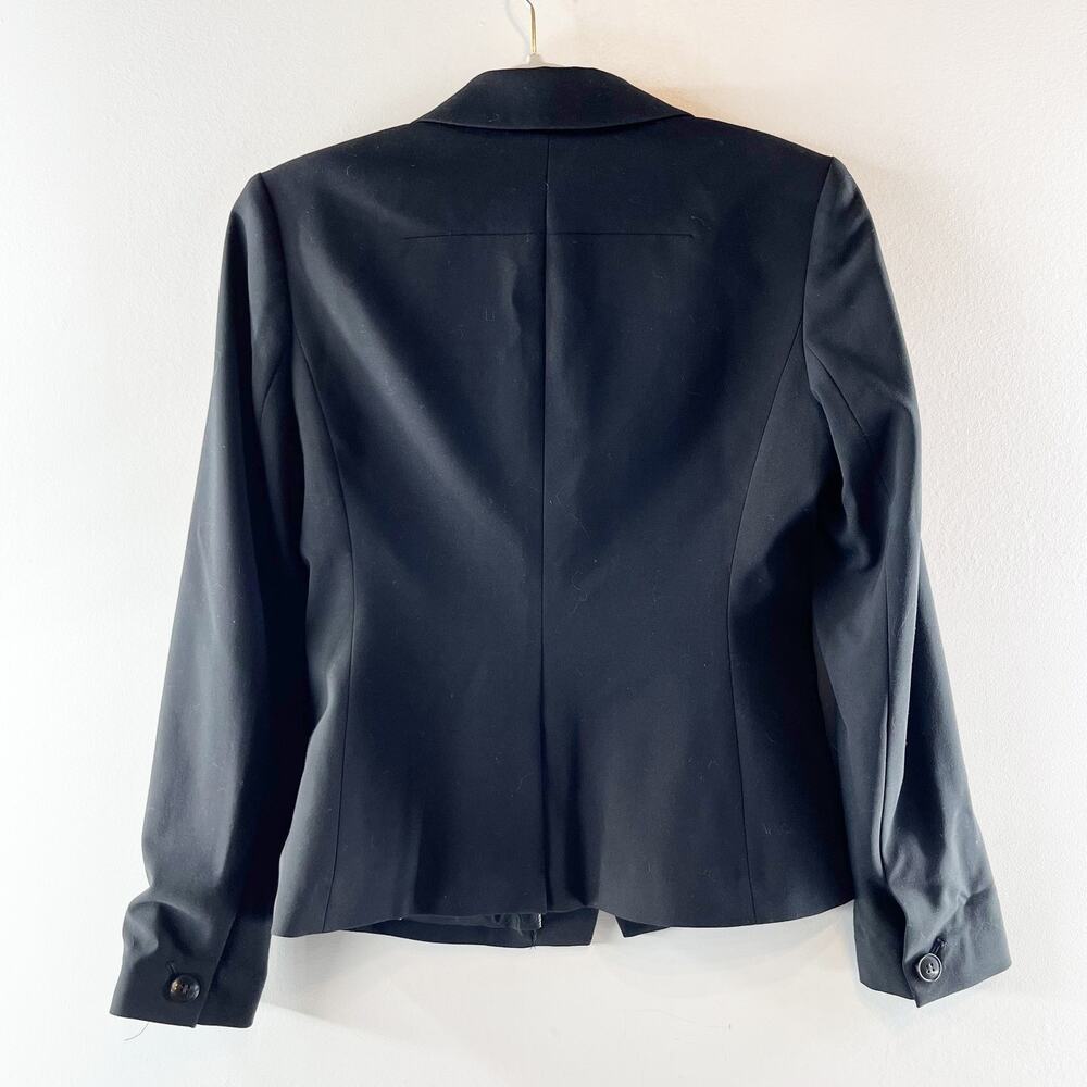 Madewell Long Sleeve Notch Lapel Single Breasted Blazer Jacket Black 2 - Picture 2 of 4